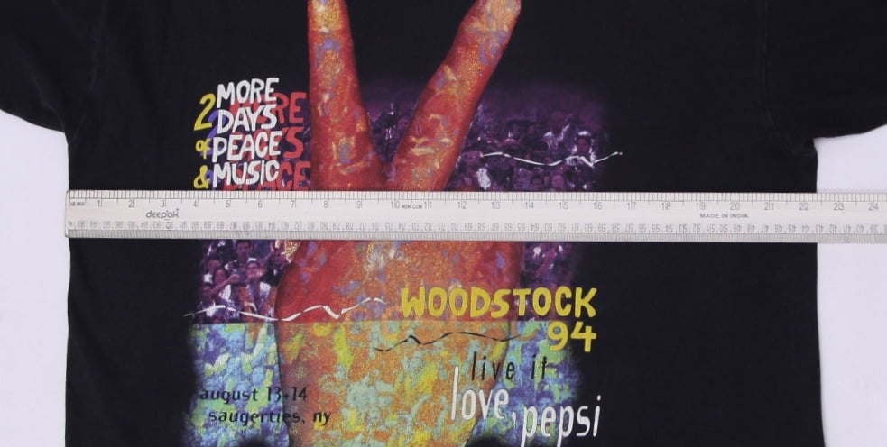 Vintage 1994 Woodstock "Live It Love Pepsi" Concert T-Shirt L | Migration_T-Shirts - View 9 | Fashion Rerun