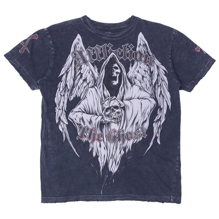 Affliction The Ghost Kelly Pavlik Signature Series Grunge Cyber Y2K Style T-Shirt