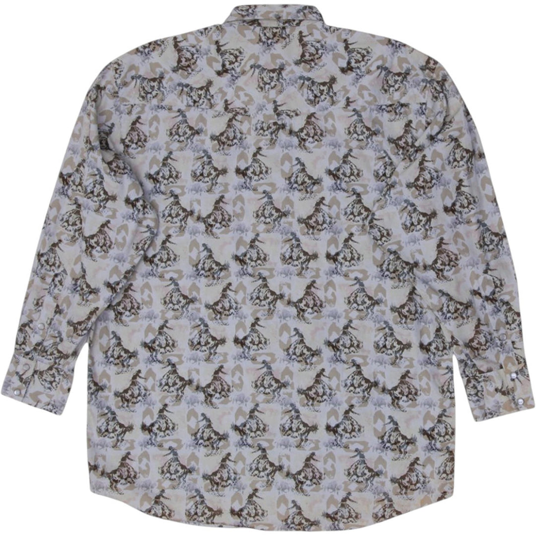 Vintage Mens Pendleton Pattern Shirt Cotton Long Sleeve