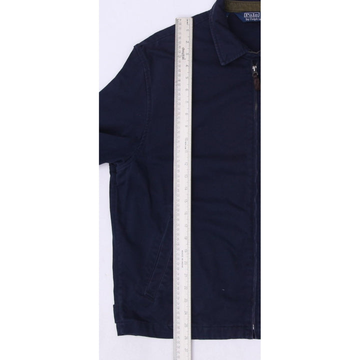 Vintage Polo By Ralph Lauren Navy Blue Full Zip Harrington Jacket L | Migration_Jackets RL Collection - View | Fashion Rerun