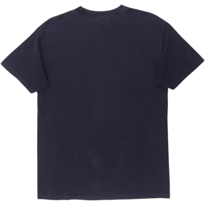 Vintage Back to the Future" Logo Flames Black Graphic T-Shirt Large