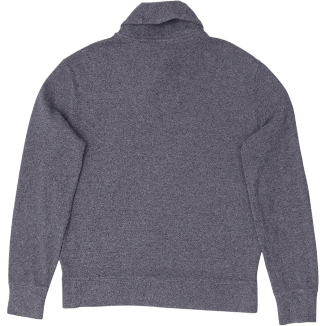 Mens Polo Ralph Lauren Sweater Gray Knit Shawl Collar M | Migration_Knitwear & Sweaters RL Collection - Side | Fashion Rerun