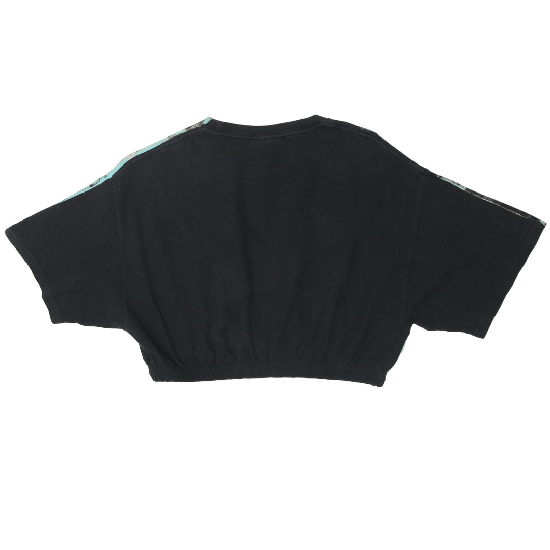 Rework AC DC Band Crop T-Shirt