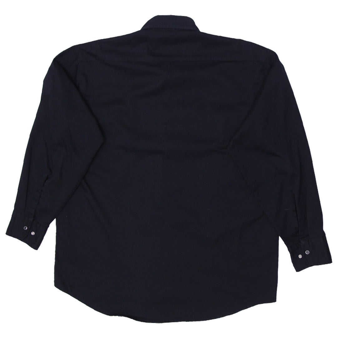 Mens Dickies Black Snap Button Longsleeve Shirt