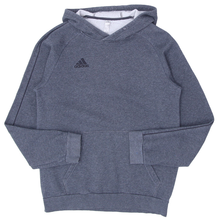 Mens Adidas Embroidered Pullover Hoodie Gray - Fashion Rerun Vintage Migration_Sweaters