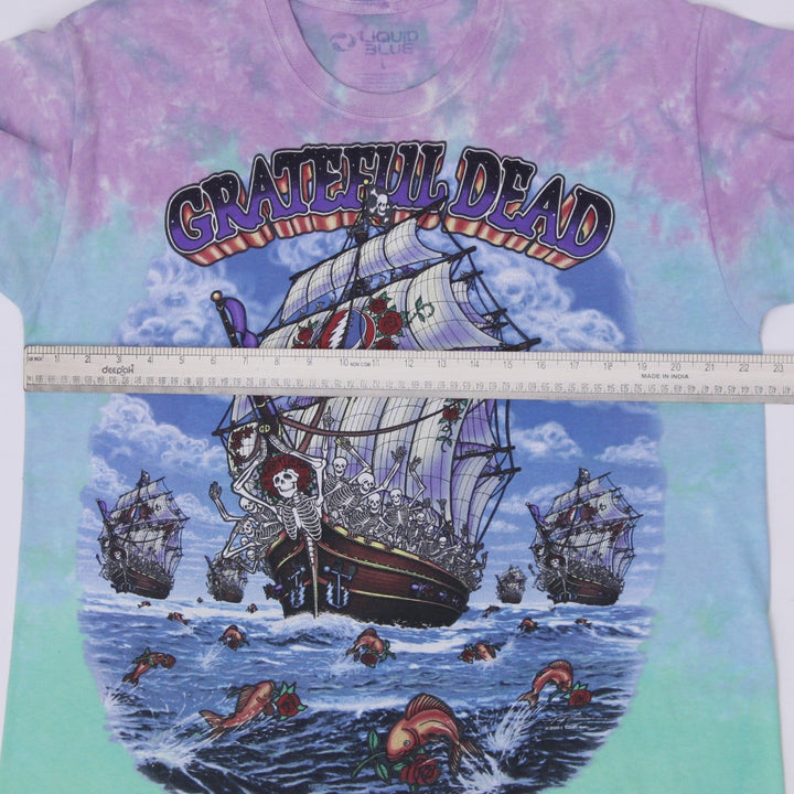 Vintage 2001 Grateful Dead Ship of Fools Tie Dye T-Shirt Size L