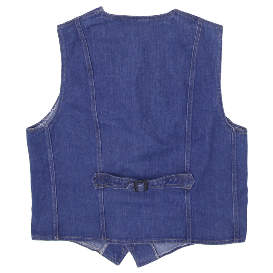 Vintage Blu Spirit 100% Cotton Denim Vest