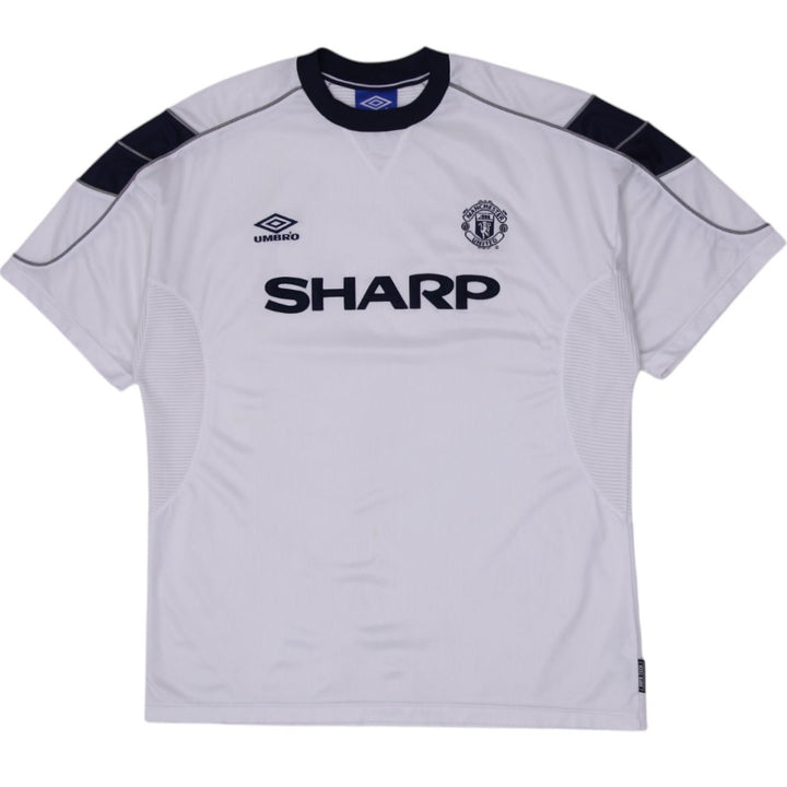 Mens 99-00 Mens Umbro Manchester United Jersey White Soccer