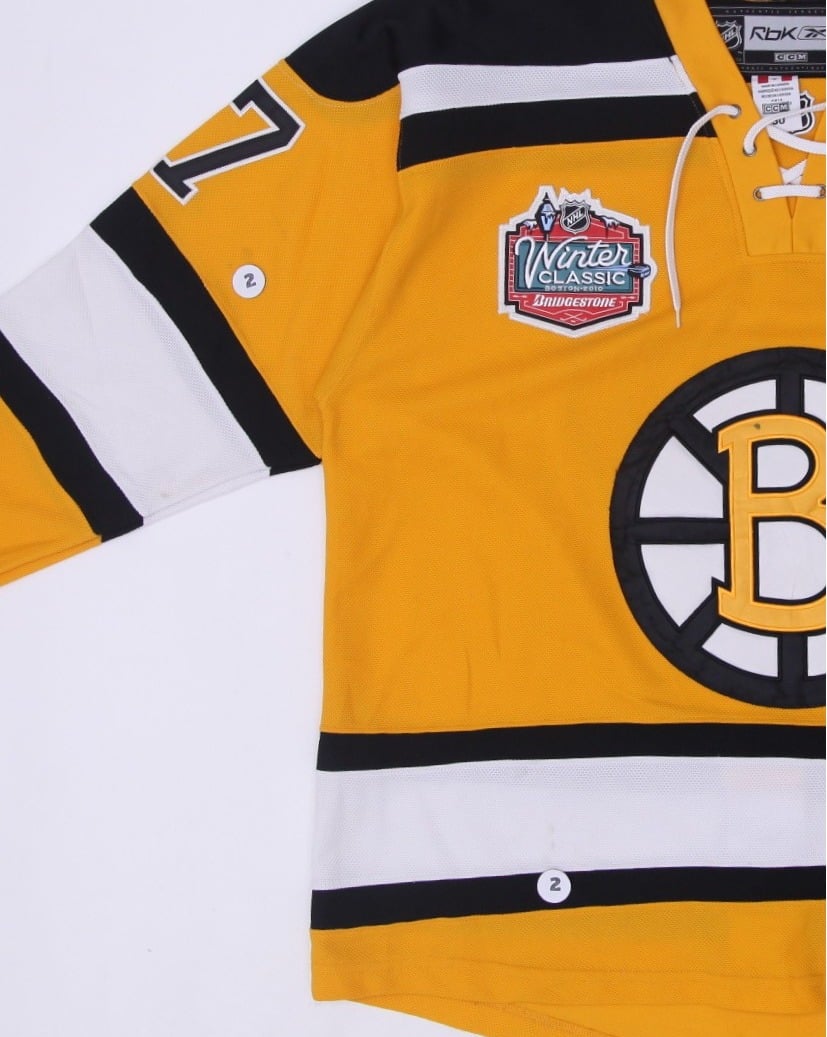 Vintage Boston Bruins Milan Lucic 2010 Winter Classic Reebok NHL Hockey Jersey