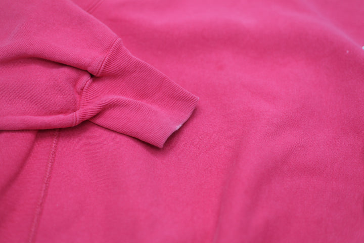 Vintage Champion Reverse Weave Embroidered Sweatshirt Pink Made In USA