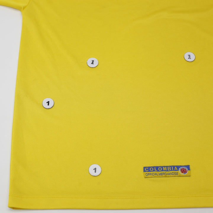 Vintage 1998 Reebok Colombia Home Football Shirt Jersey Size L