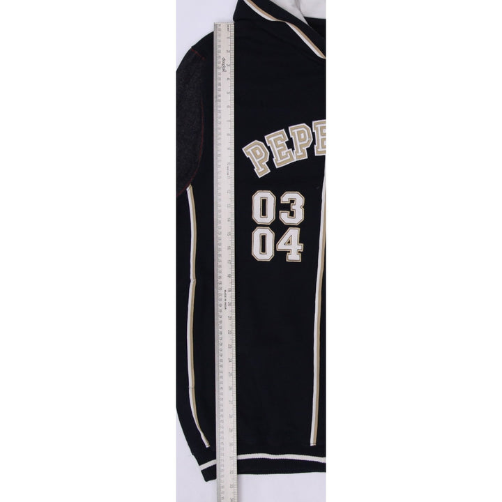 Mens Pepe Jeans Black Heavyweight Zip Up Hoodie Sleeve Jeans 2XL