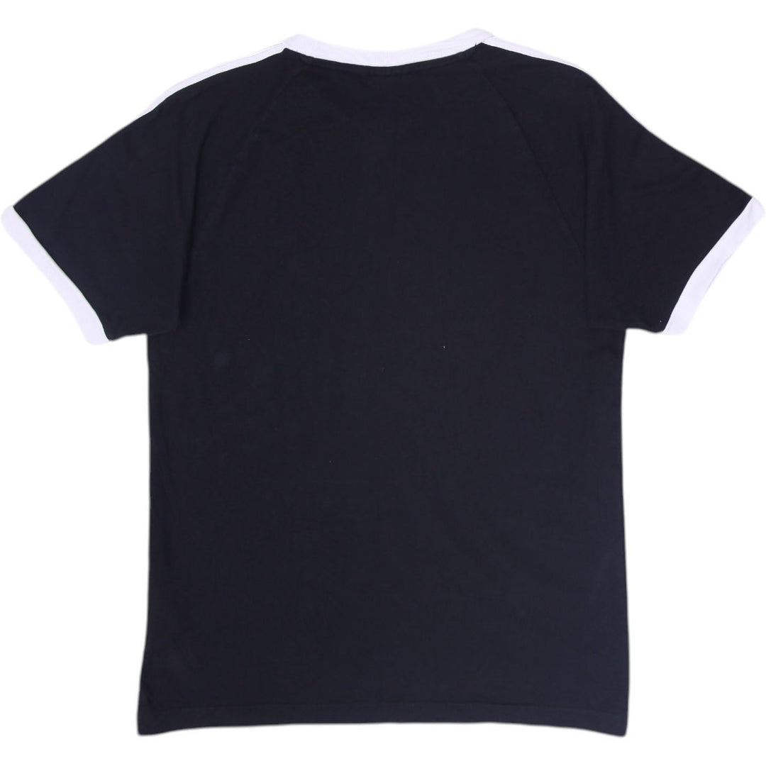 Mens Adidas Trefoil T-Shirt Black Crewneck Short Sleeve Cotton Size M