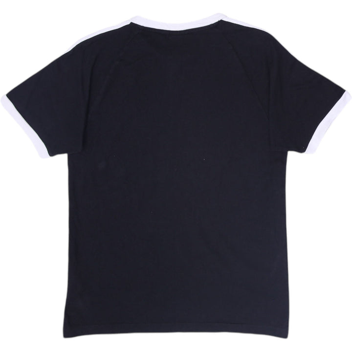Mens Adidas Trefoil T-Shirt Black Crewneck Short Sleeve Cotton Size M