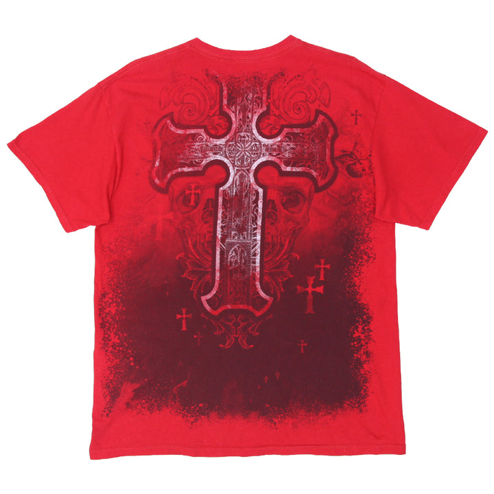 Mens Y2K MMA Elite Cross Skull AOP Graphic T-Shirt - Fashion Rerun Vintage Migration_T-Shirt