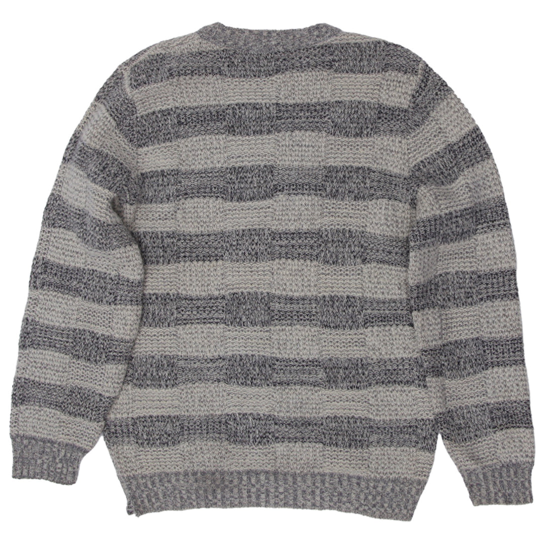 Vintage Tundra Pure Virgin Wool Knit Cardigan Size L - Fashion Rerun Vintage Migration_Sweaters