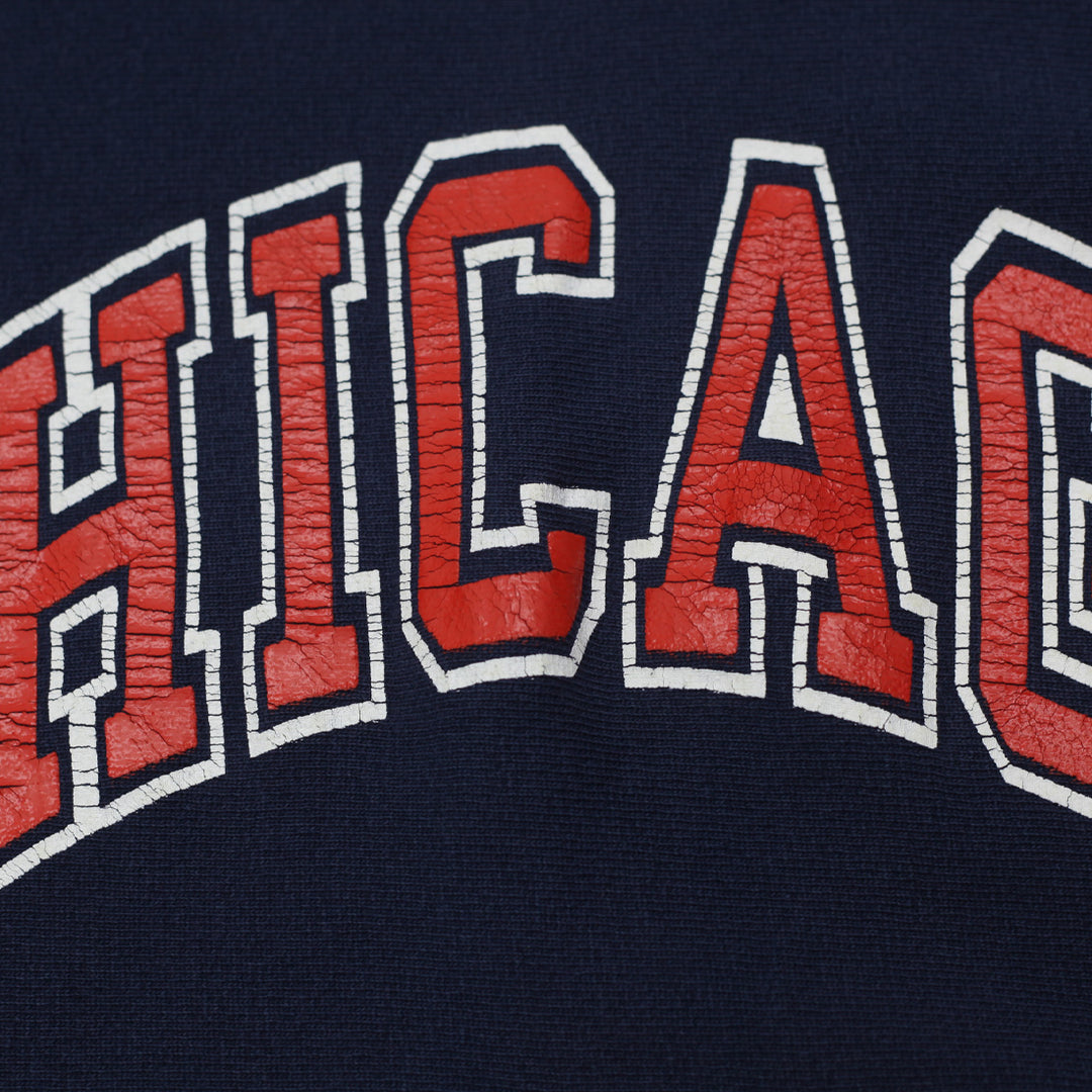 Vintage Champion Reverse Weave Chicago Bears Sweatshirt Navy Size XL, 1990's Distressed - Fashion Rerun Vintage Migration_Sweaters