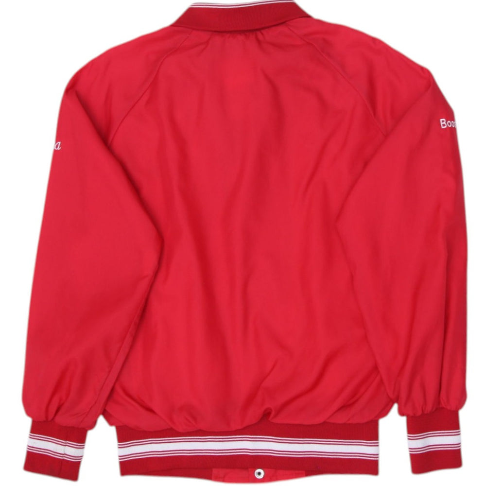 Vintage Canada Sportswear Varsity Jacket Red Nylon 1989 Champs Embroidered S | Migration_Jackets - Side View | Fashion Rerun