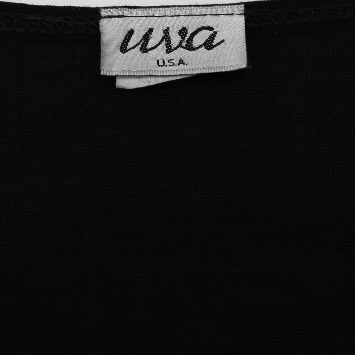 Y2K Ladies Uva U.S.A. Whimsigoth Asymmetrical Bell Sleeve Top