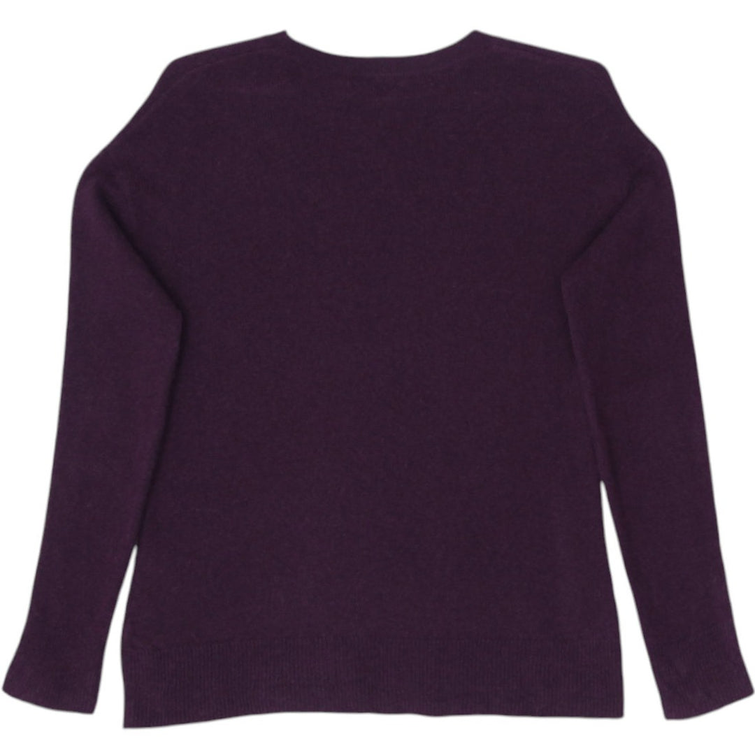 Ladies Halogen 100% Cashmere Button Sleeve Sweater