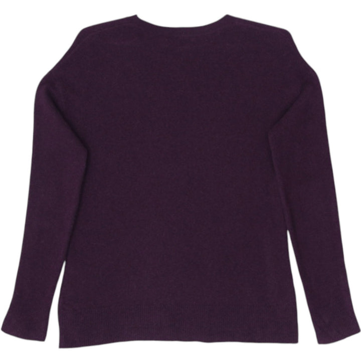 Ladies Halogen 100% Cashmere Button Sleeve Sweater