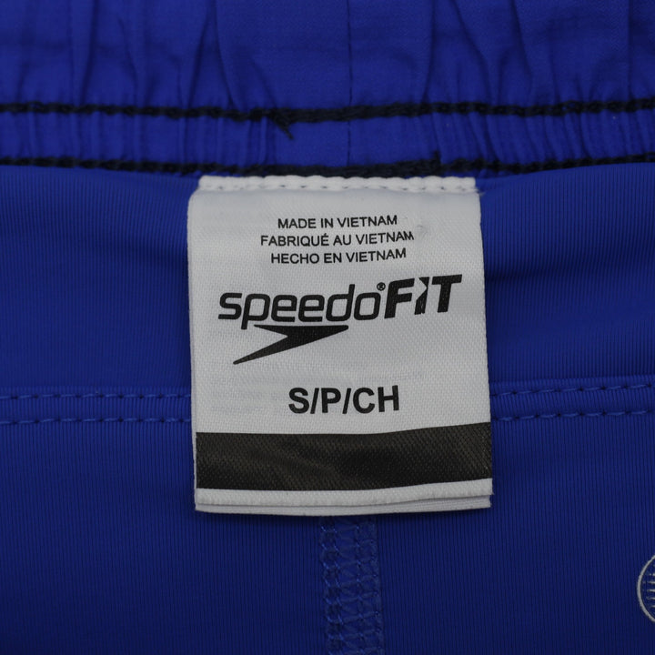 Mens Speedo FIT TurboDri Swim Shorts Navy & Cobalt Blue Compression Liner Small
