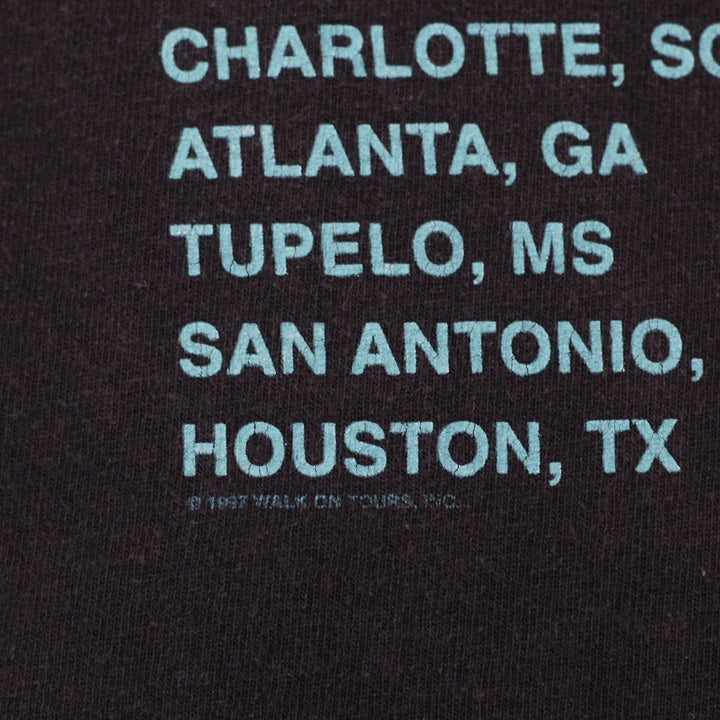 Vintage 90s Boston World Tour Graphic Spaceships T-Shirt | Migration_T-Shirts - Detail View | Fashion Rerun