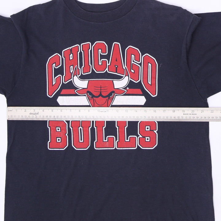 Vintage 80s 90s Trench Chicago Bulls T-Shirt Made in USA Single Stitch Size L