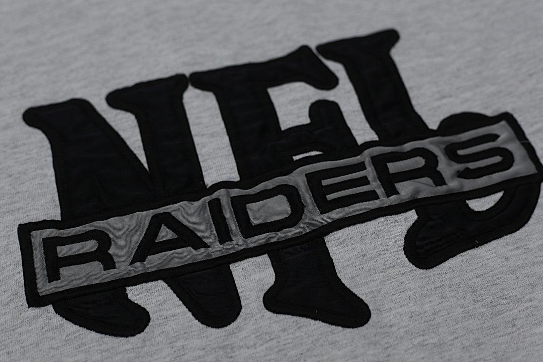 Vintage NFL Raiders Embroidered T-Shirt Single Stitch Made in USA Nutmeg M - Fashion Rerun Vintage Migration_T-Shirt