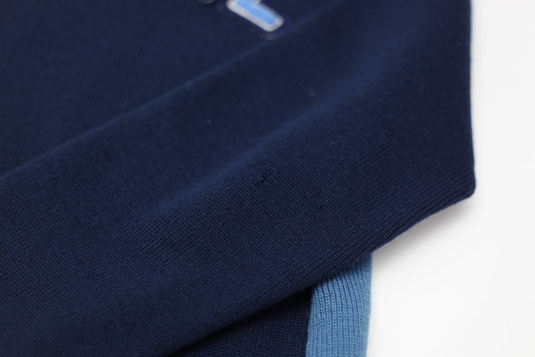 Vintage White Ram Campbell Virgin Wool Full Zip Sweater