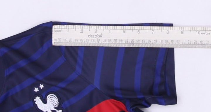 Ladies Nike FFF France 2020 Soccer Navy Striped Jersey L | Migration_Jerseys - View 13 | Fashion Rerun