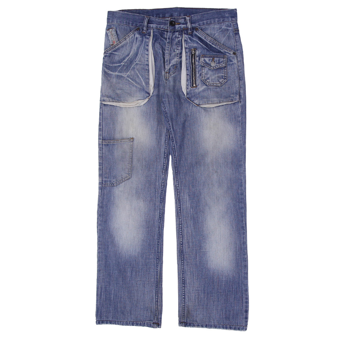Shop Mens Y2K Aem'kei Nyc Button Fly Baggy Carpenter Jeans