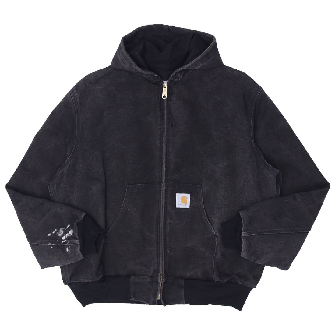 Shop Mens Carhartt J25 MDT Hooded Workwear Jacket Navy | Fashion Rerun