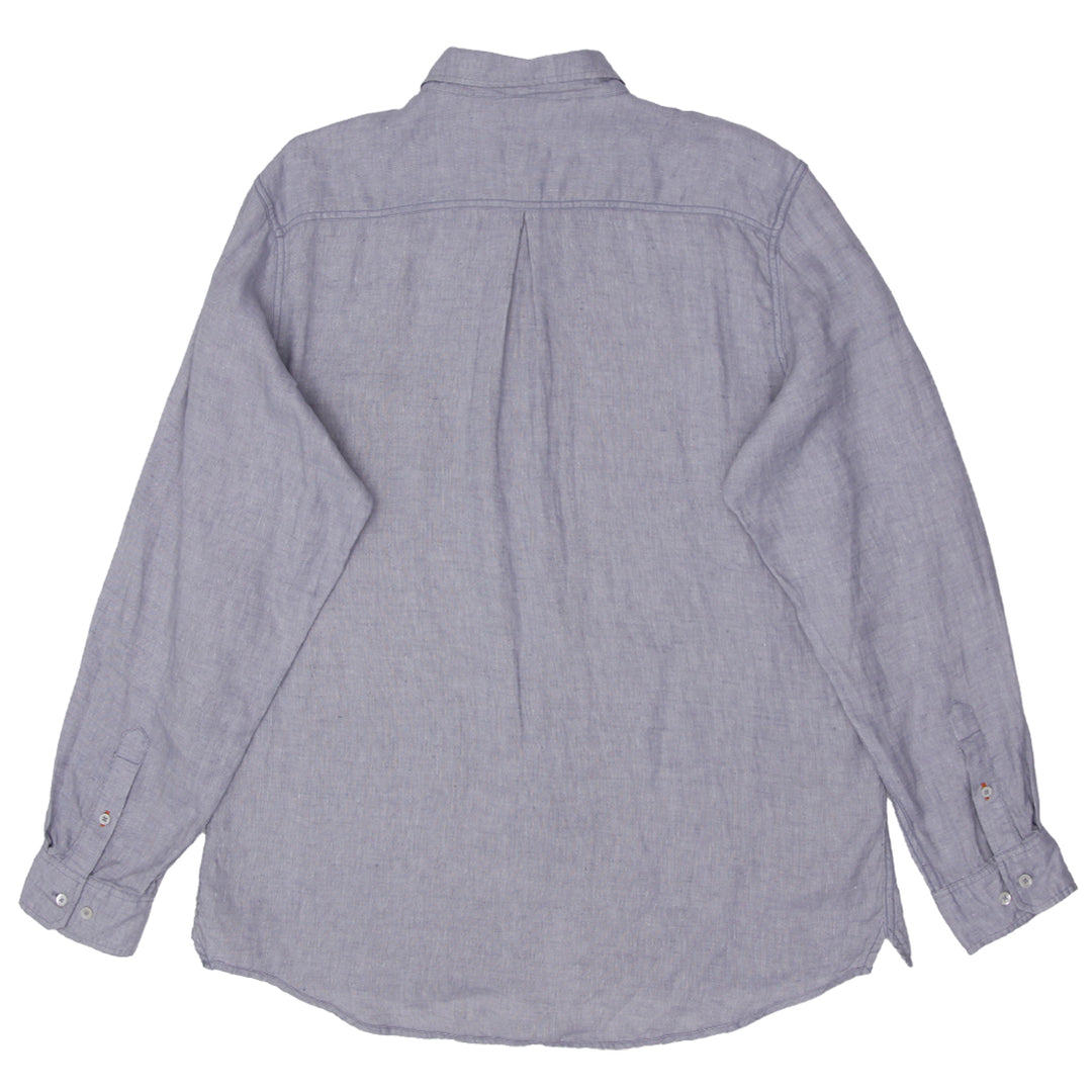 Mens Martin Gordon Long Sleeve Linen Shirt - Fashion Rerun Vintage Migration_Shirt