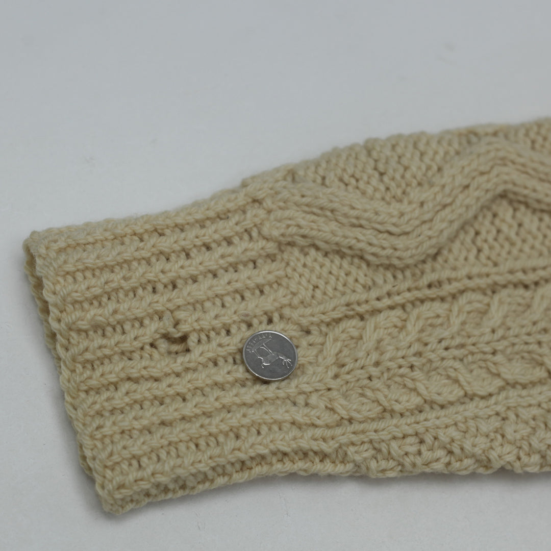 Vintage Kennedy Of Ardara Hand-Knit Irish Wool Cardigan Sweater Cable Knit Unisex - Fashion Rerun Vintage Migration_Sweaters