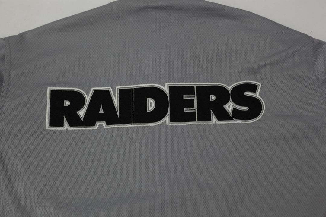 Vintage Mens NFL G-III Carl Banks Oakland Reversible Varsity Jacket Size XXL