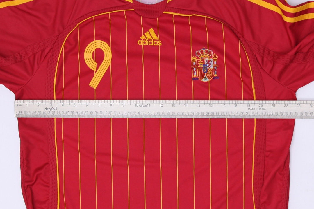 Mens Adidas Spain 2006 World Cup Home Football Shirt F. Torres #9 Size XL