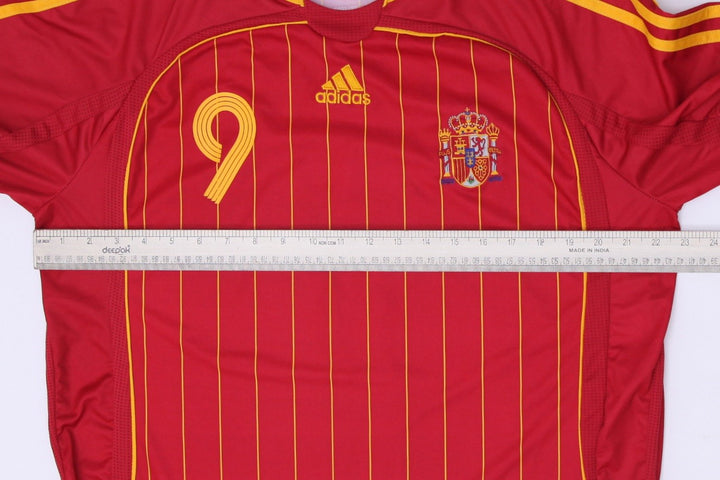 Mens Adidas Spain 2006 World Cup Home Football Shirt F. Torres #9 Size XL