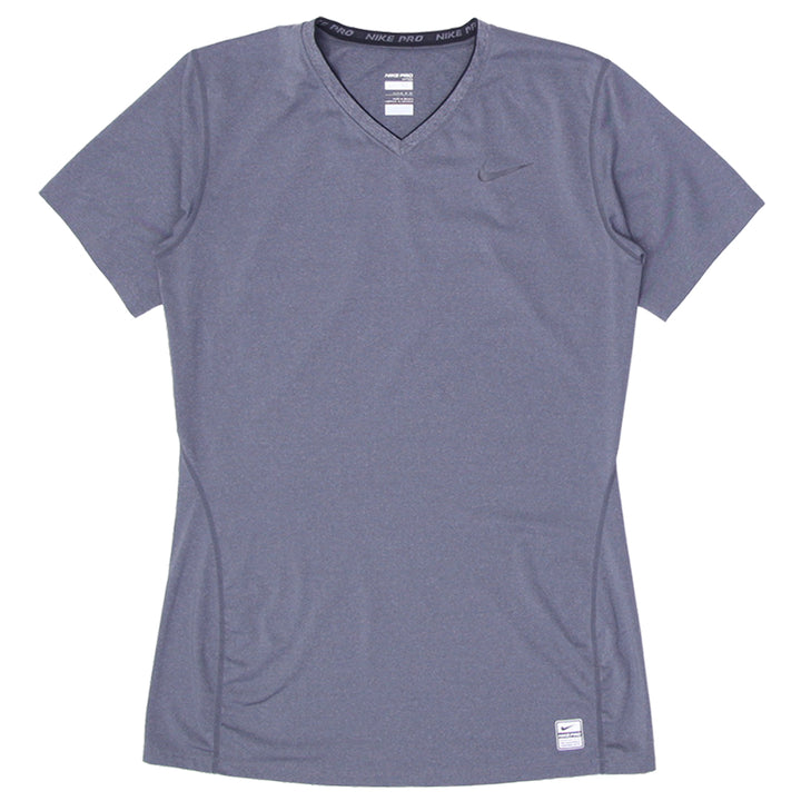 Ladies Nike Pro Fitted V-Neck T-Shirt