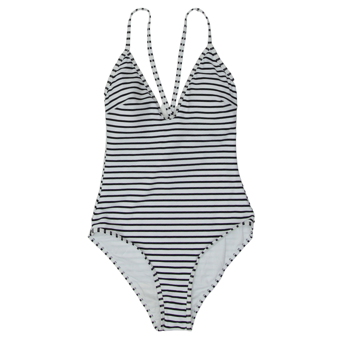 Cupshe Black And White Striped One Piece Ladies Cupshe Striped One
