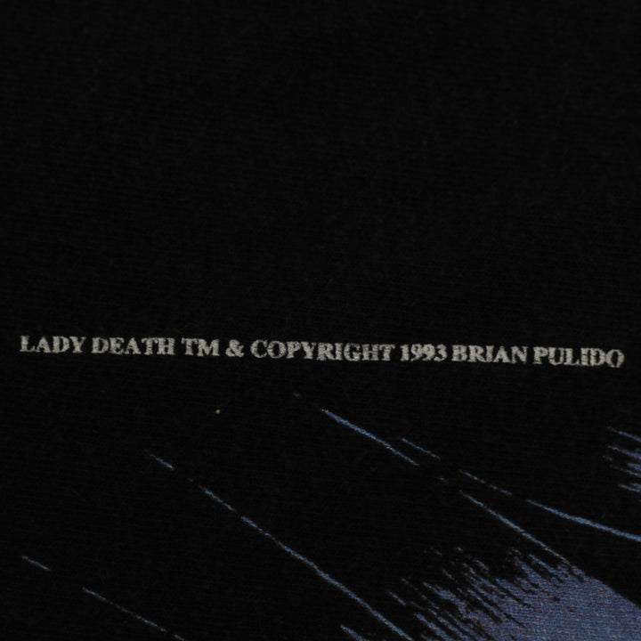 Vintage 1993 Lady Death Chaos Comics T-Shirt Dc Marvel Size L Made In USA | Migration_T-Shirts - Detail View | Fashion Rerun