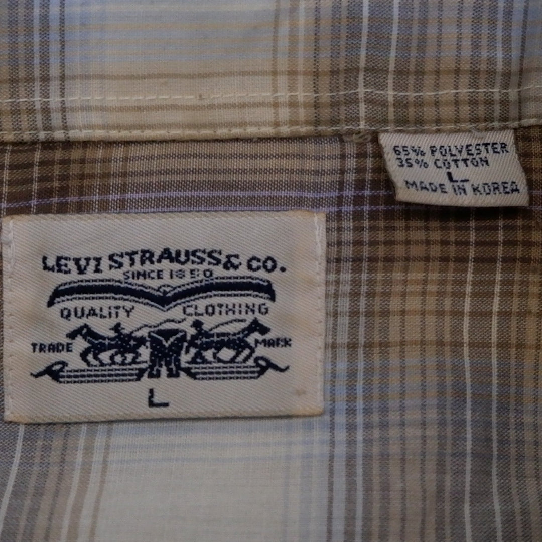 Vintage Levi's Pearl Button Long Sleeve Flannel Shirt