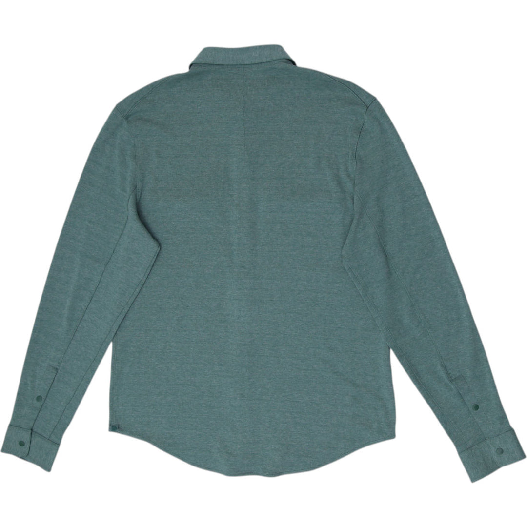 Mens Lululemon Soft Knit Overshirt Snap Front Shacket Shirt Size M