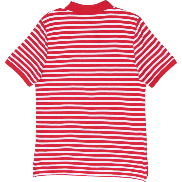 Mens Nike Striped Pique Embroidered Swoosh Polo T-Shirt Size L