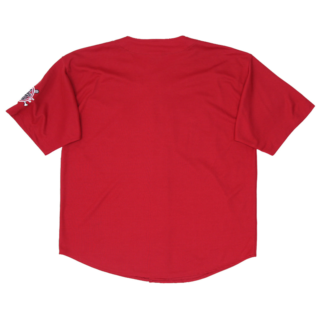 Chemise Vintage FUBU 1992 – Maillot Rouge Taille M, Collection Sports 05