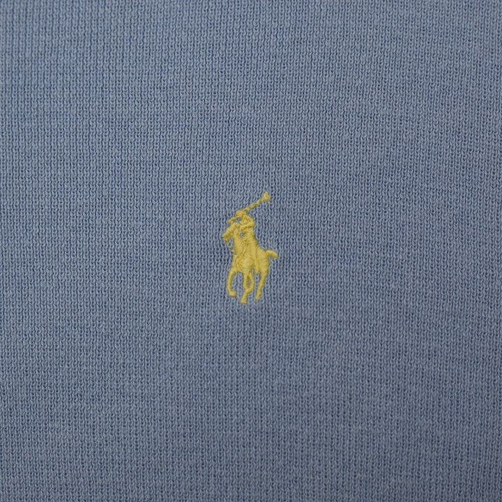 Vintage Mens Polo Ralph Lauren Sky Blue V-Neck Cotton Sweater Size L | Migration_Knitwear & Sweaters - Detail | Fashion Rerun