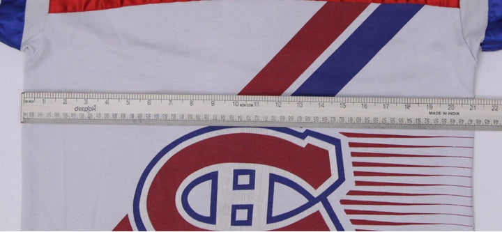 Vintage Starter Canadiens Montreal Hockey Jersey T-Shirt Red White Large