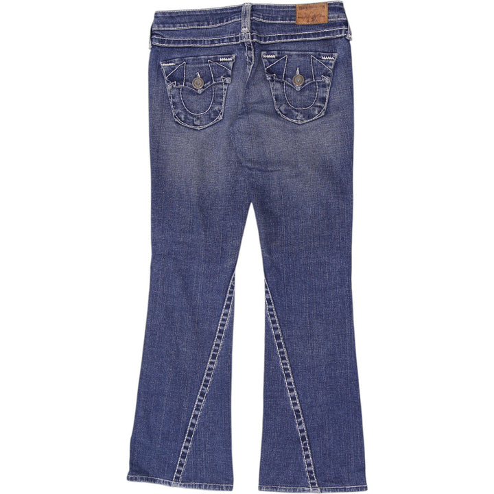 Y2K Ladies True Religion Joey Twisted Seam Flare Jeans Size 27