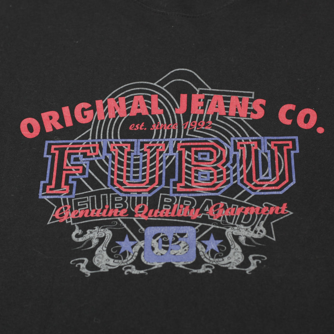 Mens FUBU Long Sleeve Graphic T-Shirt Size L