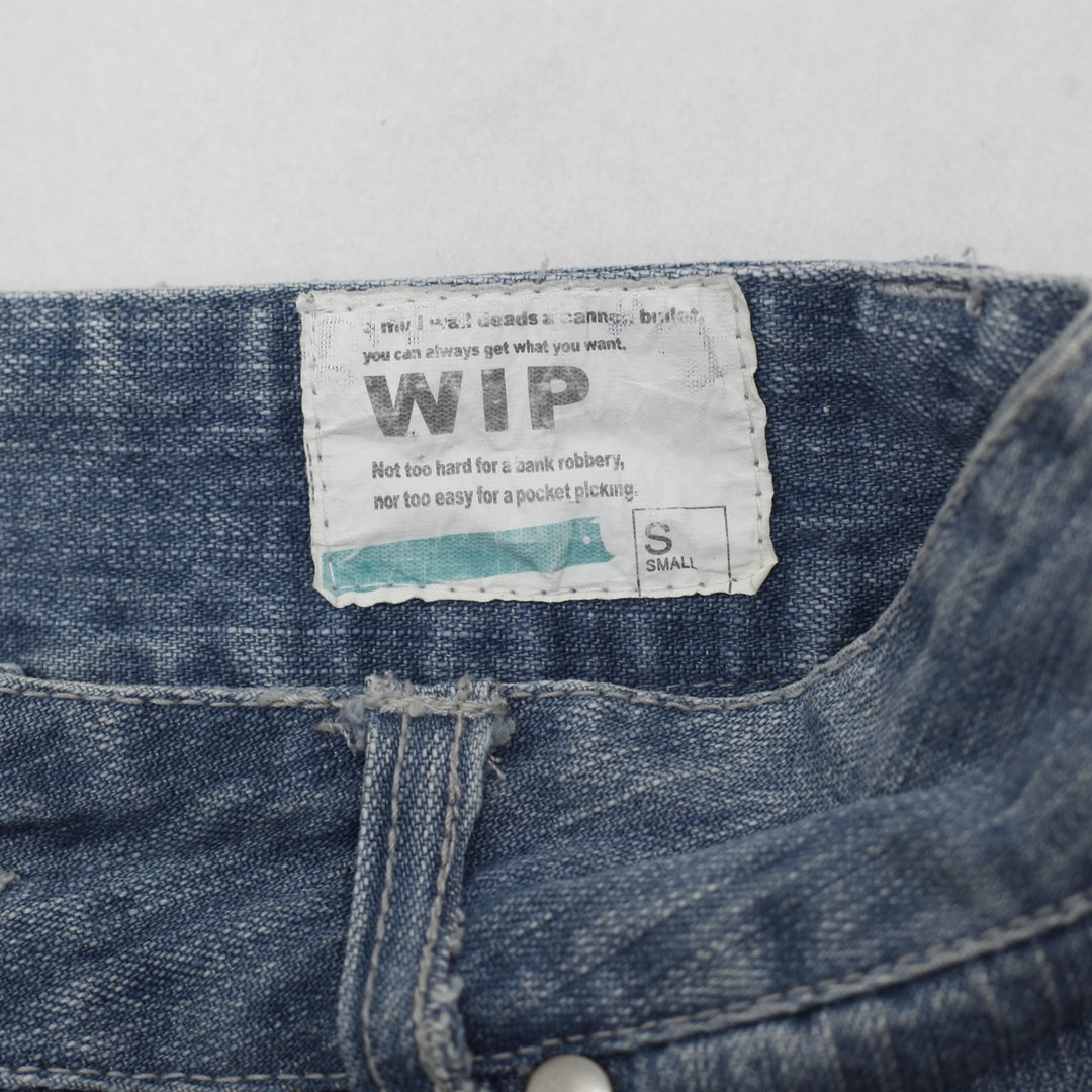 Y2K Embroidered Denim Mini Skirt Size S | Migration_Skirts - Back View | Fashion Rerun